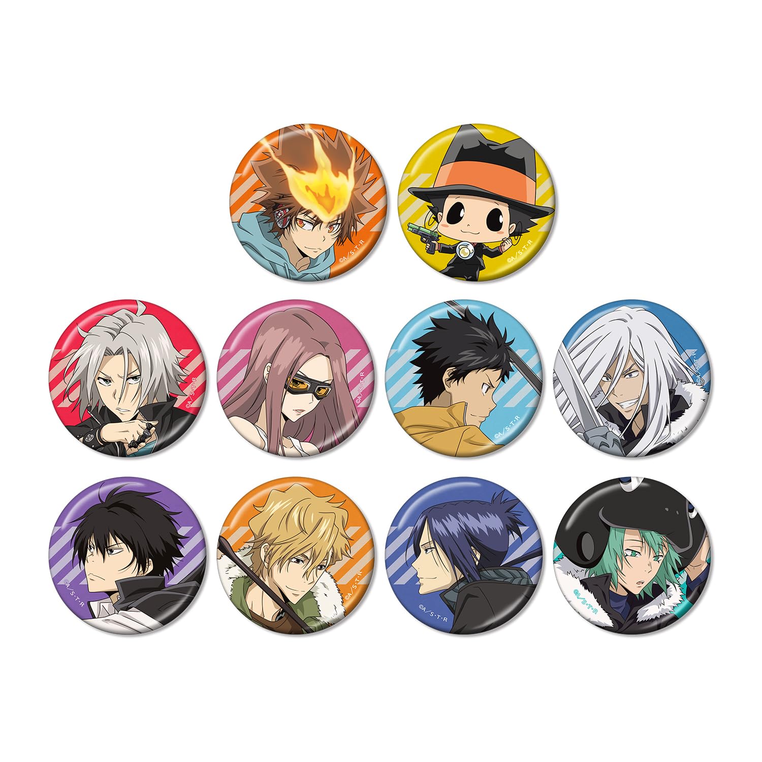 

Katekyo Hitman Original Illustration Training Scene Trading Metallic Can Badges Box of 10 Reborn! Ver.