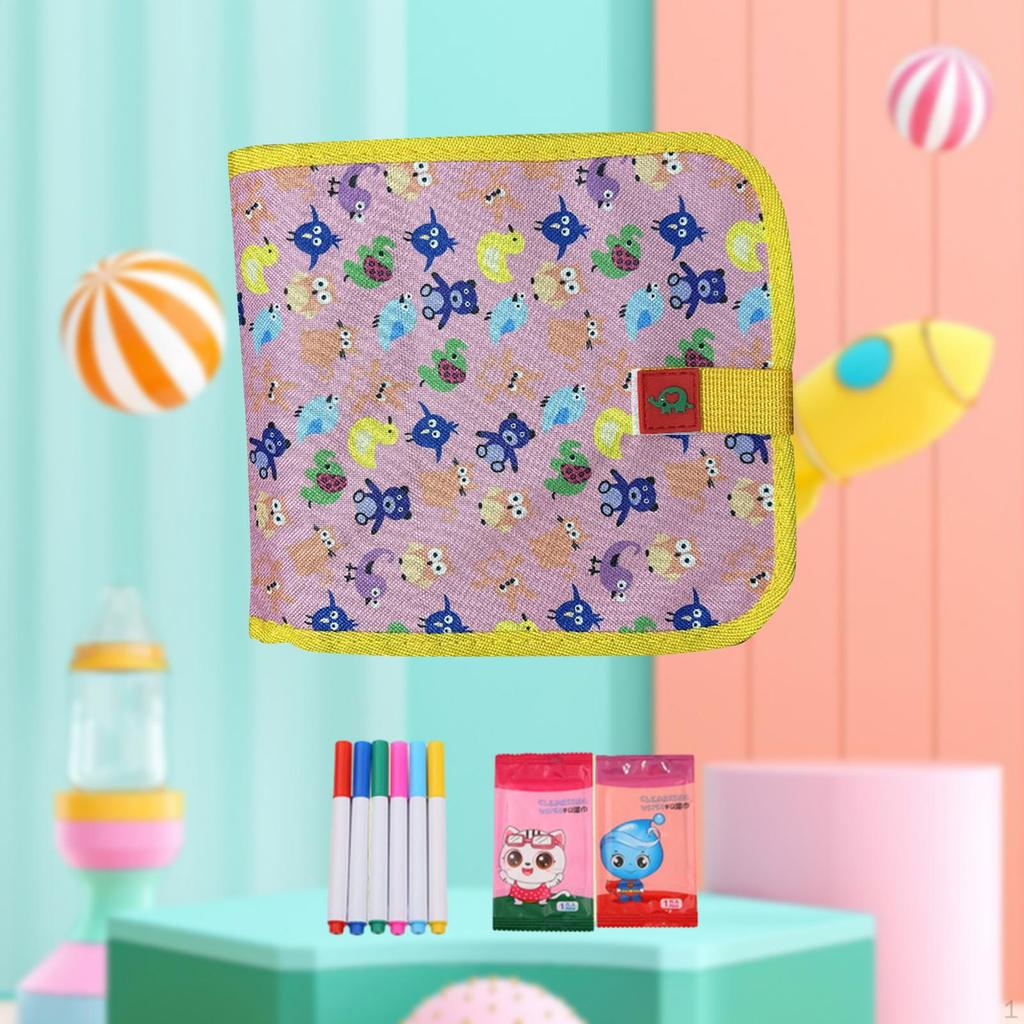 Přenosná podložka na psací desku s mazatelnou knihou Doodle Set kreslení pro děti