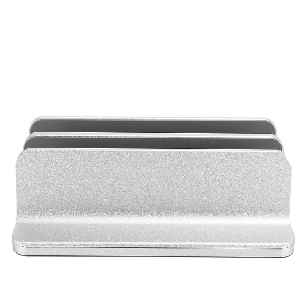 Dual Storage Vertical Type Notebook Computer Book Aluminium Alloy Bracket Base Desktop Double Card Slot Heat