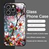 Custodia per Telefono in Vetro Temperato Fiore di Orchidea Loto Fioritura Petali Grandi per IPhone 17 16 Pro Max 15 14 13 12 Mini 11 X XS Plus Copertura