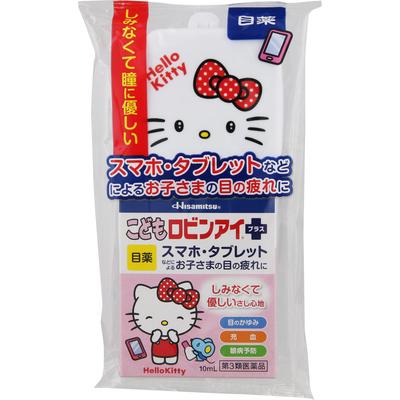 Hisamitsu Pharmaceutical Children's Robin Eye Plus Hello Kitty 10ml Pediatric Eye Drops Eye Drops Indications: Eye Fatigue, Conjunctival Hyperemia, Pr