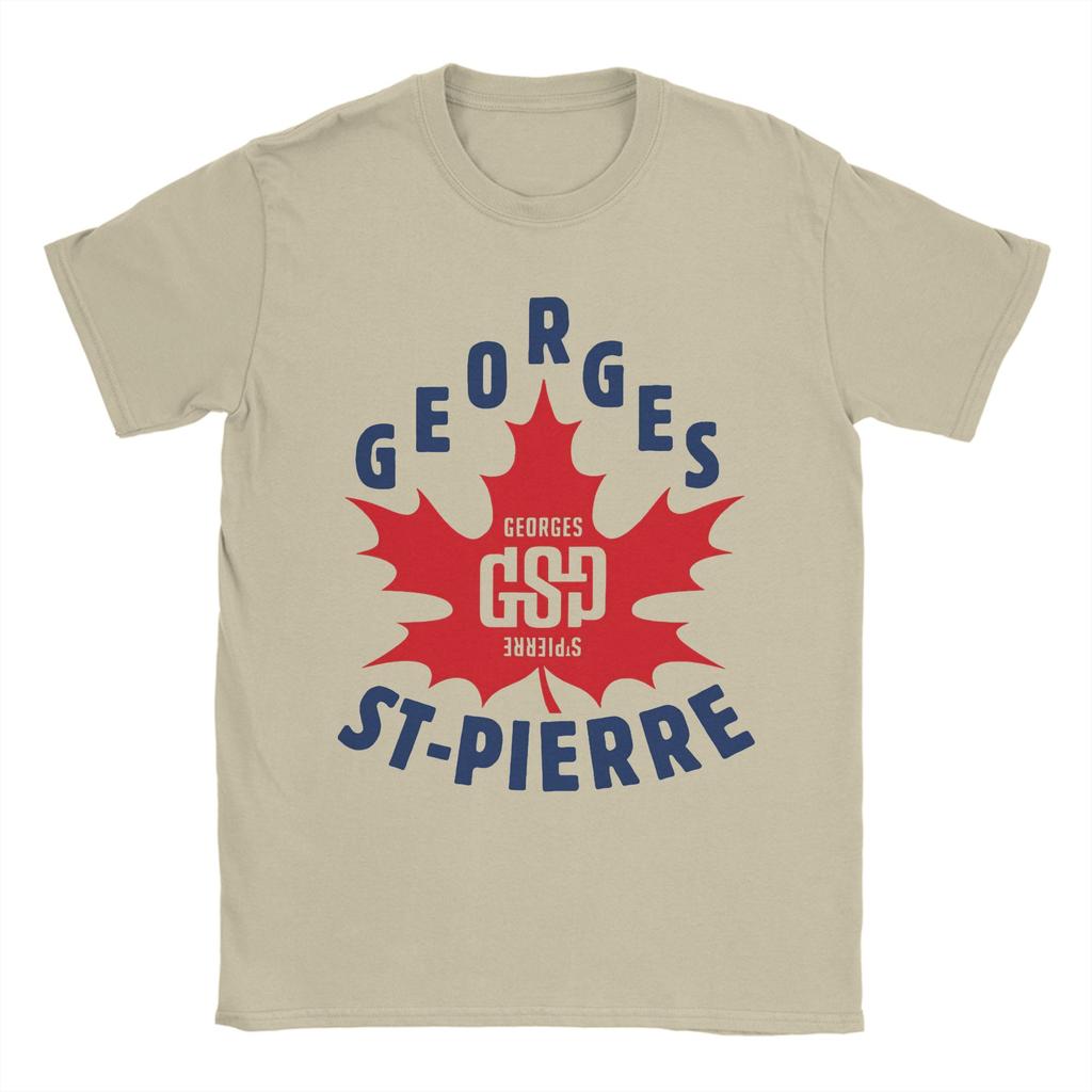 Georges St Pierre Legacy Mens T Shirt Amazing Tee Shirt Short Sleeve Crew Neck TShirt Pure Cotton Adult Clothes