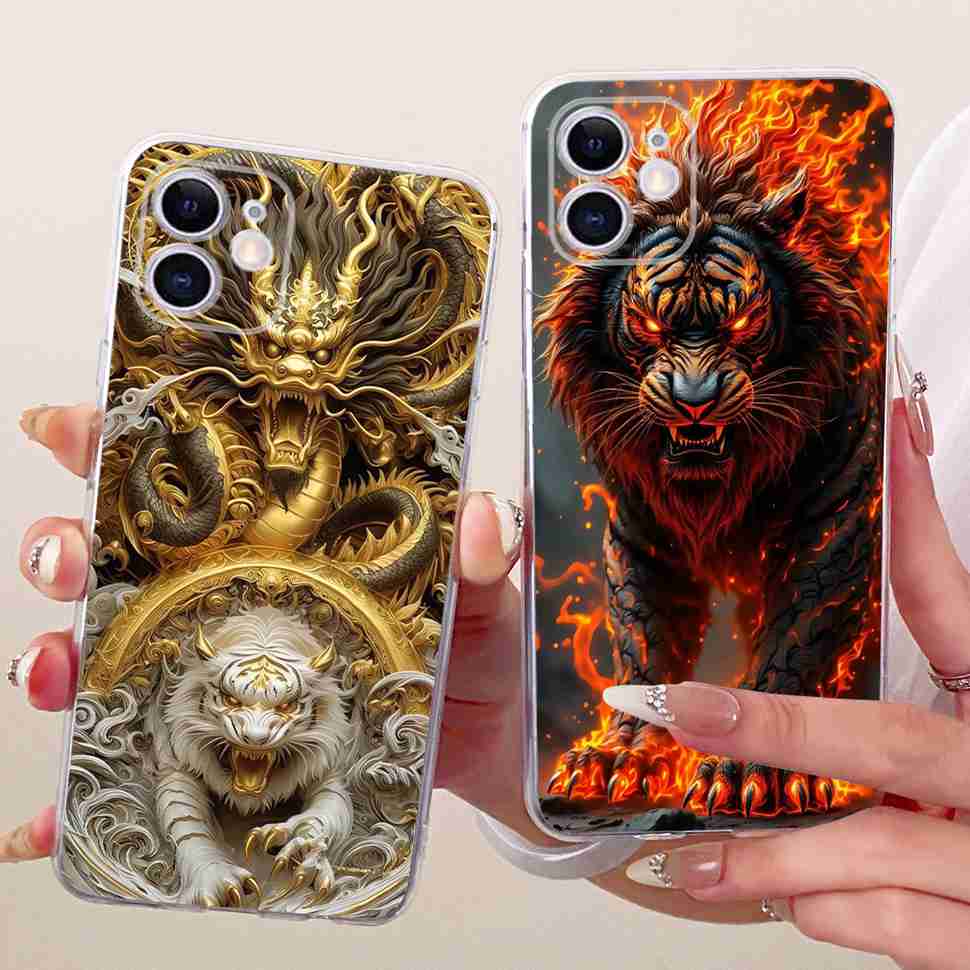 Case For iPhone 11 iPhone11 Cute Cat Dragon Flower Casing Soft Silicone Phone Back Cover For Apple iPhone 11 Pro 11Pro Fundas