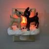 Christmas Night Light Halloween Ghostly Night Light 3d Led Christmas Campfire Night Light with Faux Flicker Flame