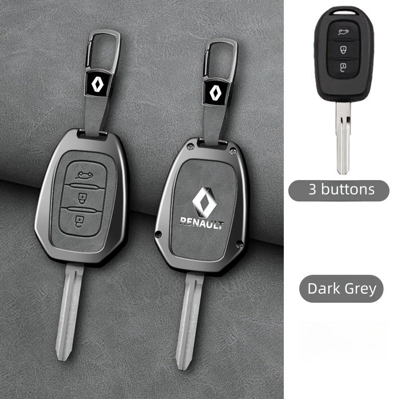 

For Renault 2026 New Hub Caps Zinc Alloy TPU Car Remote Key Case Cover for Renault Kwid Traffic Symbol for Dacia Sandero Logan D