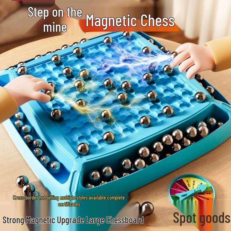 Magnetic Battle Chess: Interactive Kids Educational Game with Induction Pieces