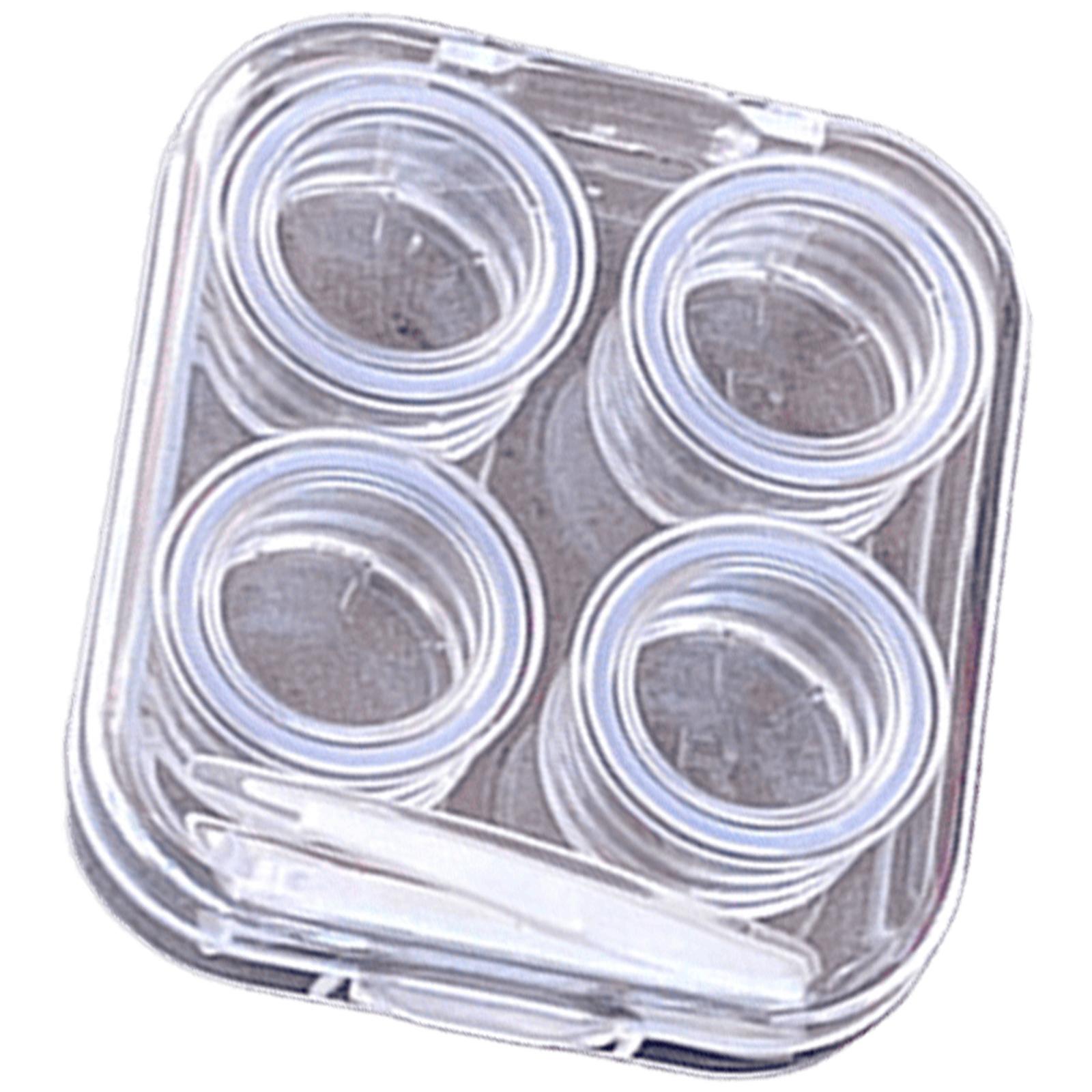 

Стильный держатель для контейнера для контактных линз с наборами инструментов для надевания. Отлично подходит для ежедневного использования взрослыми и студентами и для удобства в путешествиях. прозрачный