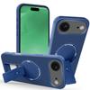 For iPhone 17 Air Case with Kickstand Carbon Fiber Texture PC+TPU Phone Cover