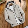 Outdoor Jacket Men's Spring and Autumn Hooded Tooling Jacket Men's Windproof Jacket
