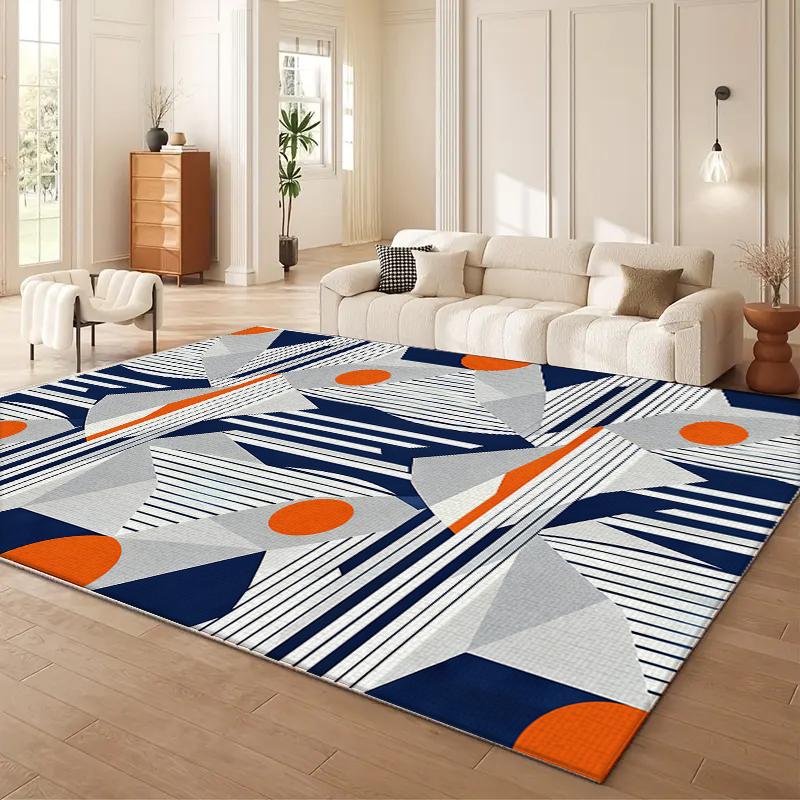 VIKAMA Simple Luxury Crystal Carpet Home Living Room Bedroom Sofa Coffee Table Rug and Home Anti-Slip Floor Mat Decoration