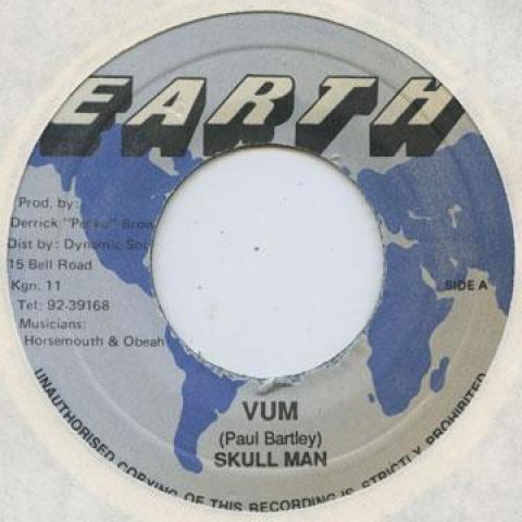 

7inch Record SKULLMAN - Vum Earth 1989 Jamaica Reggae, Ska & Dub