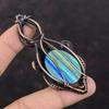 Rainbow Calsilica Pendant Copper Wire Wrapped Pendant Handmade Jewelry High Quality Gemstone Pendant Beautiful Copper Jewelry Gift For Women