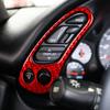 2Pcs Red Carbon Fiber Speedometer Side Cover Trim For Corvette C5 1998-04 Type B