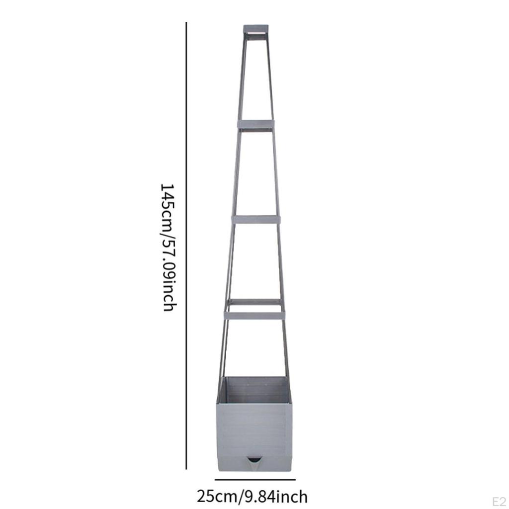 Raised Garden Bed Tomato Planter with Trellis Cage 57 Inch Stable Support Easy Assembly for