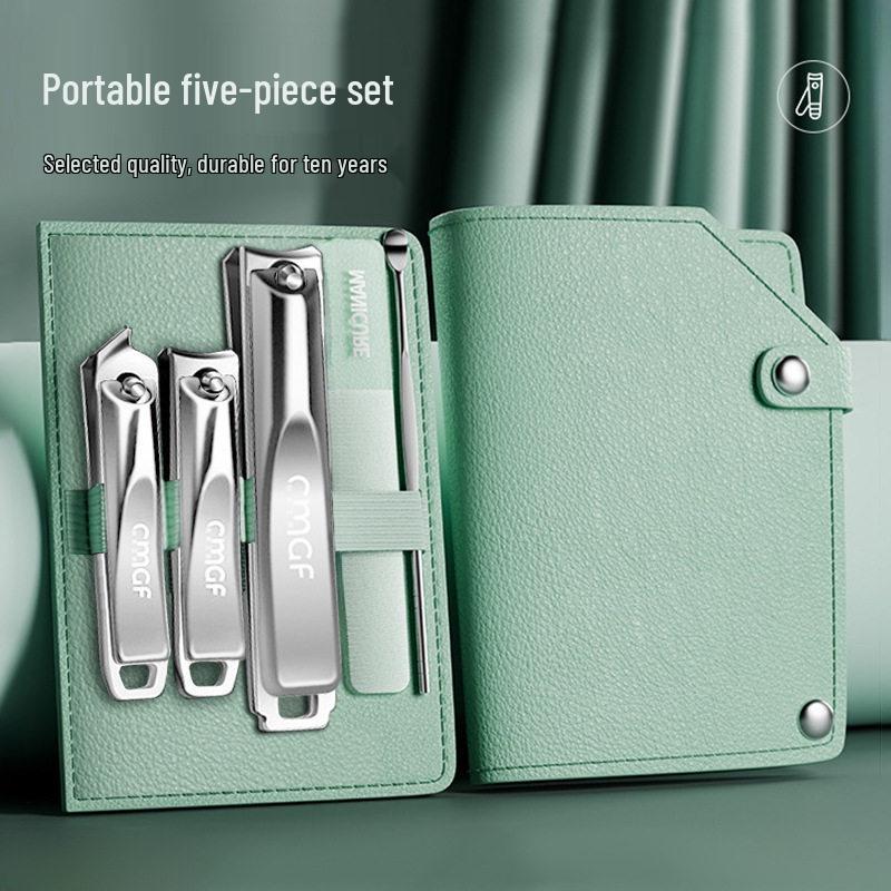 German Angled Nail Clippers - Large, Portable Manicure & Pedicure Scissors Set