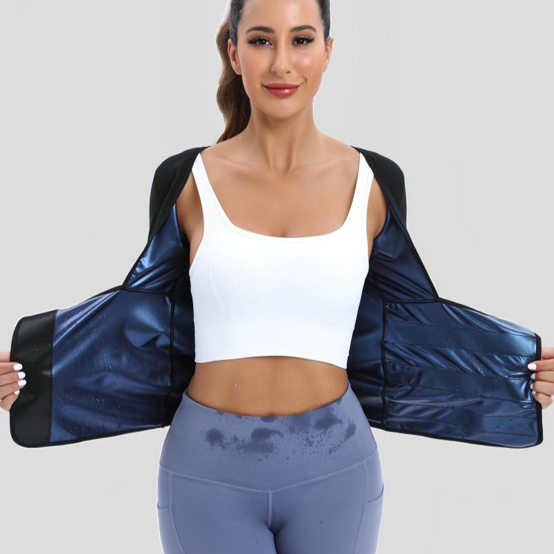 Women's Sauna Sweat-wicking Bodysuit with Waistband & Tummy Control for Running