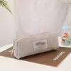 Customizable LOGO Custom Gift Cute Shark Fabric Pencil Case Embroidery Pen Bag Office School Cosmetic Bag