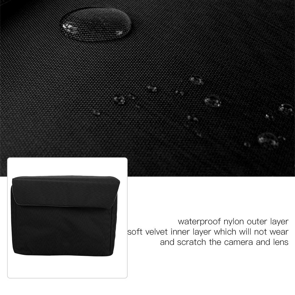 Thickened Waterproof Shockproof DSLR Camera Lens Insert Bag Padded Partition Case (Black)