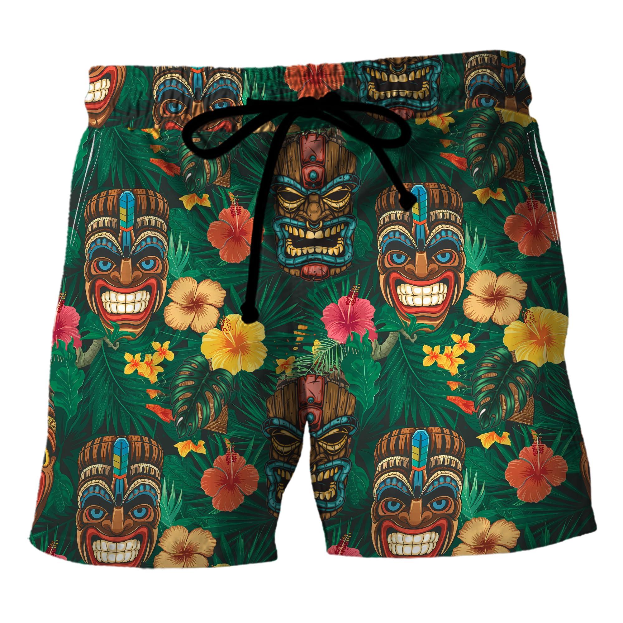 

Summer 3D Funny Cartoon Pattern Print Shorts Fashionable Casual Beach Hawaiian Men s Shorts S