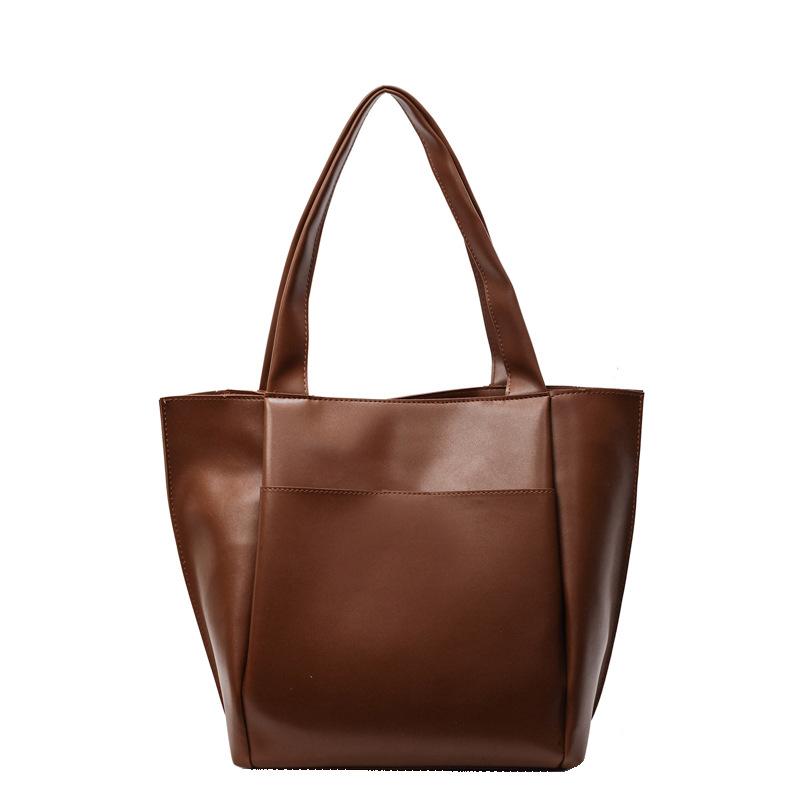 Large Capacity Women's Spring and Summer New Commuter Shoulder Bag Casual Fashion Portable Tote Bucket Bag