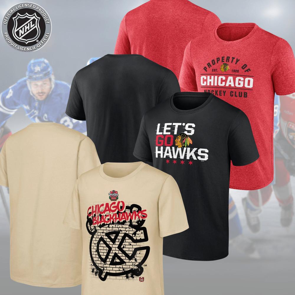 FASTSHIP! Chicago Blackhawks 2025 NHL Winter Classic Street Art T-Shirt Fans Gif Unisex T-Shirt XXXXL