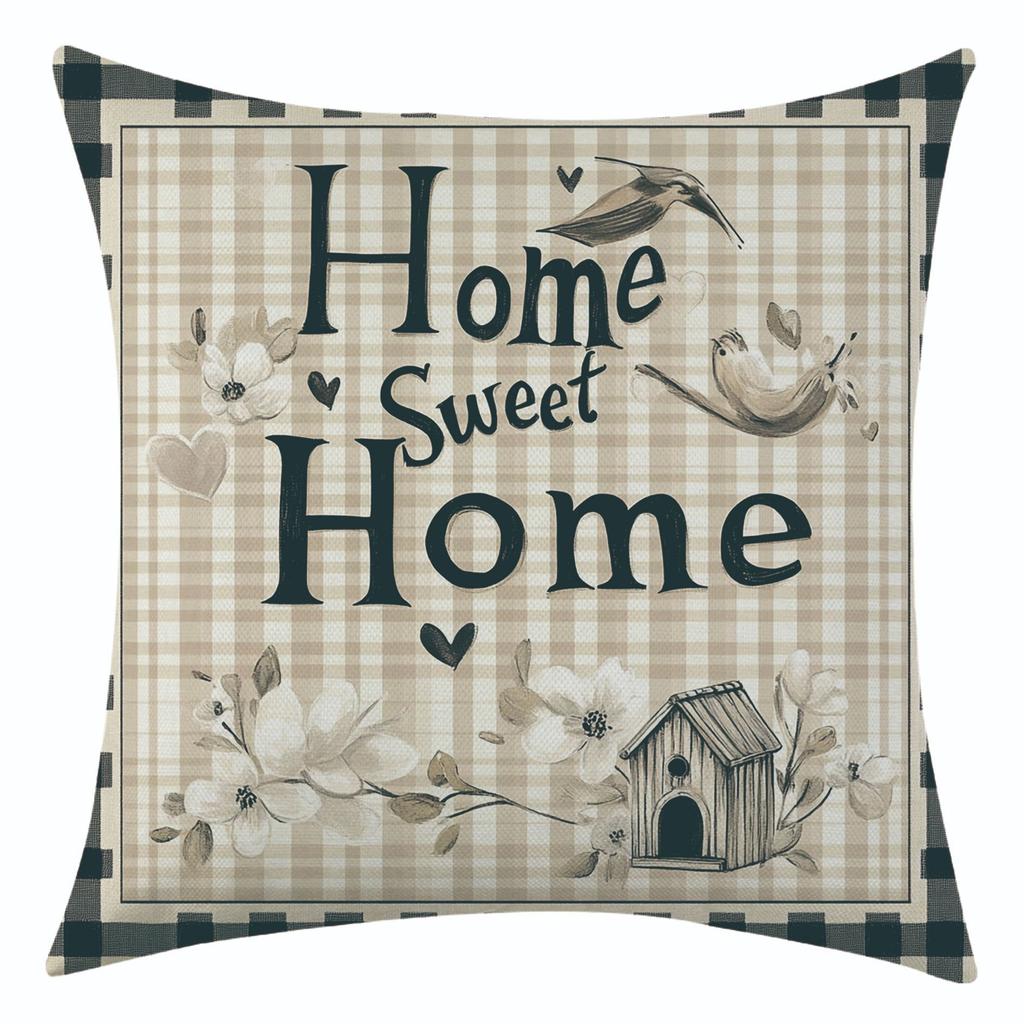 New Retro Xiaojia Linen Pillowcase Holiday Decoration Car Sofa Lumbar Pillow Cushion