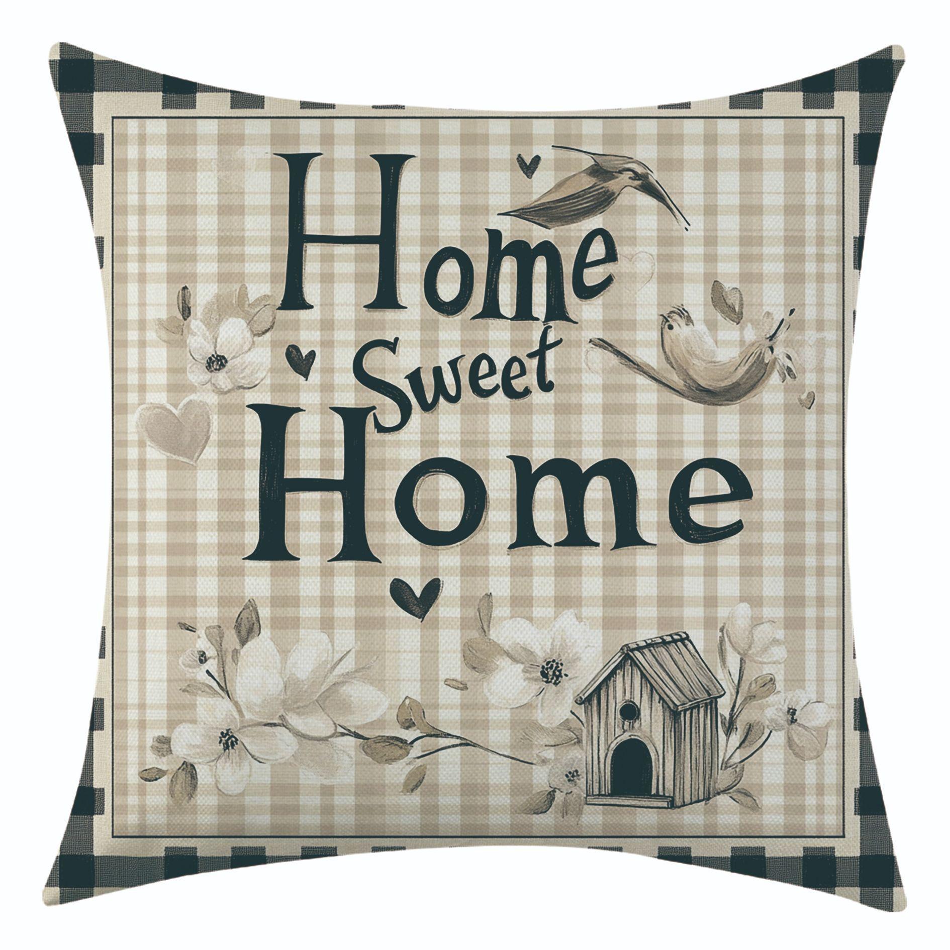 

New Retro Xiaojia Linen Pillowcase Holiday Decoration Car Sofa Lumbar Pillow Cushion 45 * 45 separate pillow cover