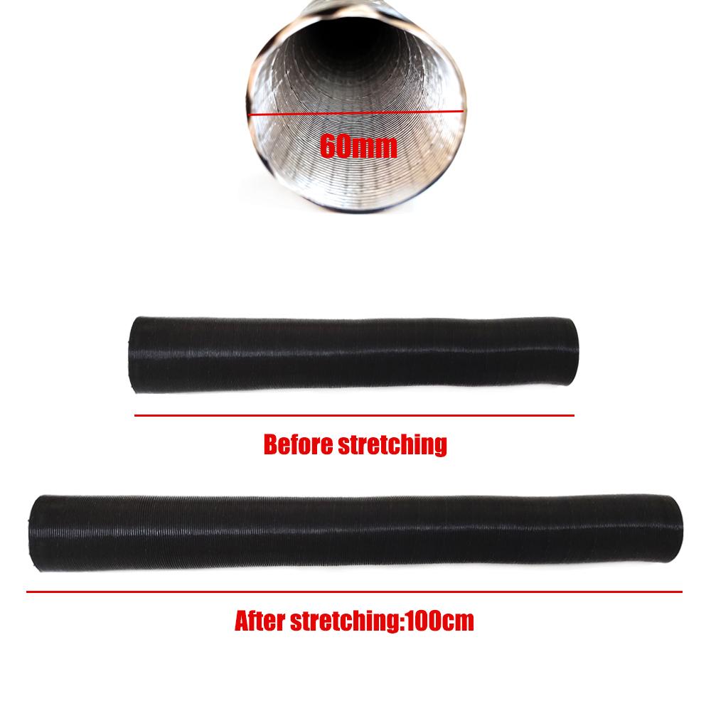 25/42/60/75mm Car Air Heater Duct Ducting Pipe Hose Line Black For Diesel Parking Heater Air Intake Pipe Air Exhaust Pipe