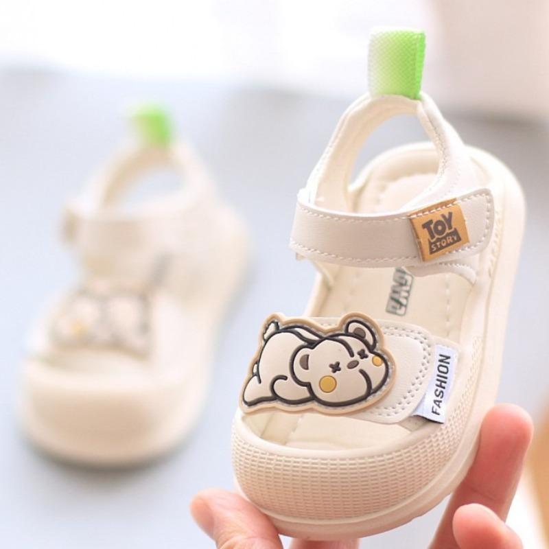 Summer Closed Toe Anti-slip Soft Sole Breathable Toddler Walking Shoes Kids Beach Sandals For Boys Girls 17 хаки