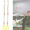 A Pair of   Plastic Children Swing Gym Fitness Exercise Sports Hanging   with Rope Yellow