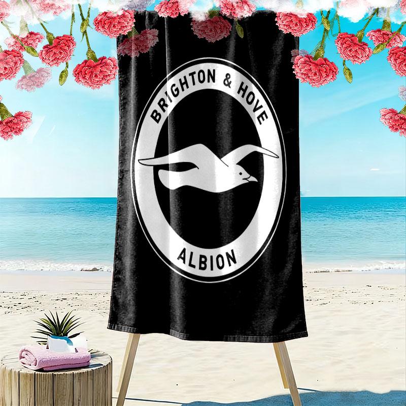 Brighton Print Beach Towel, Large Soft Quick Dry Towel for Beach Camping Swimming