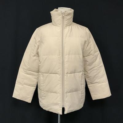 SANYO COAT Daunenjacke mit hohem Anteil 80 Prozent 7 S Hellbeige Seitentaschen(GEBRAUCHT)