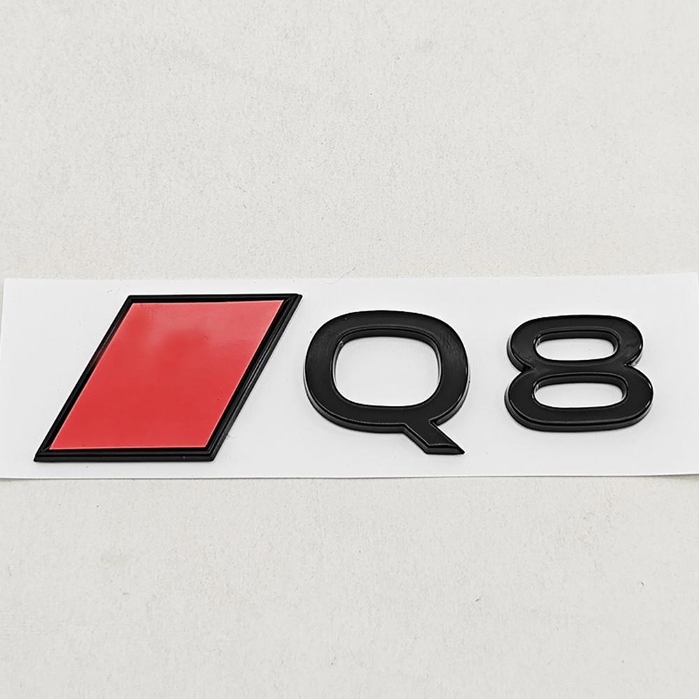 2026 NEW 3D ABS Car Styling logo A3 A4 Q3 Q5 Rear Trunk Badge Emblem Sticker For Audi A3 A4 A5 A6 A7 A8 Q3 Q5 Q7 Q8 Auto Accessories