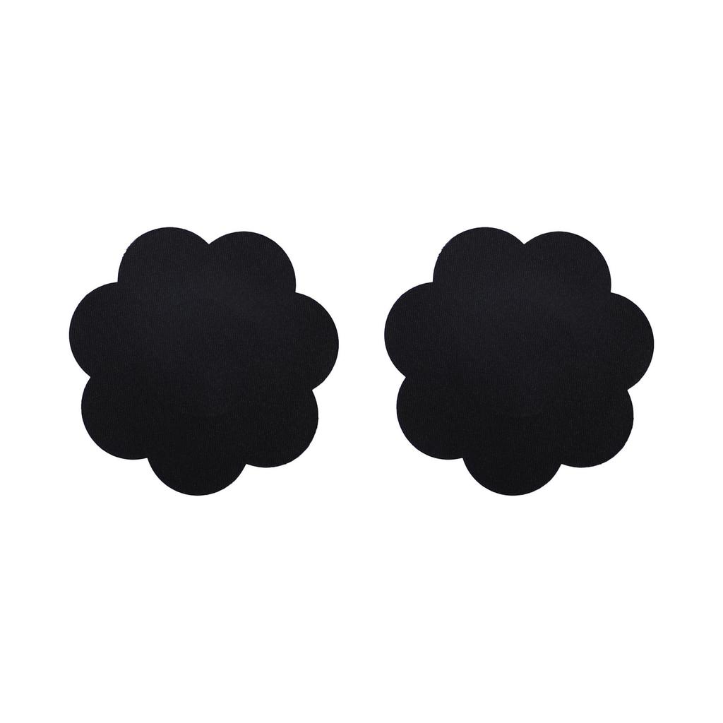 Disposable Black Cross Nipple Pasties - Breathable, Invisible, Anti-Exposure Chest Stickers for Women.