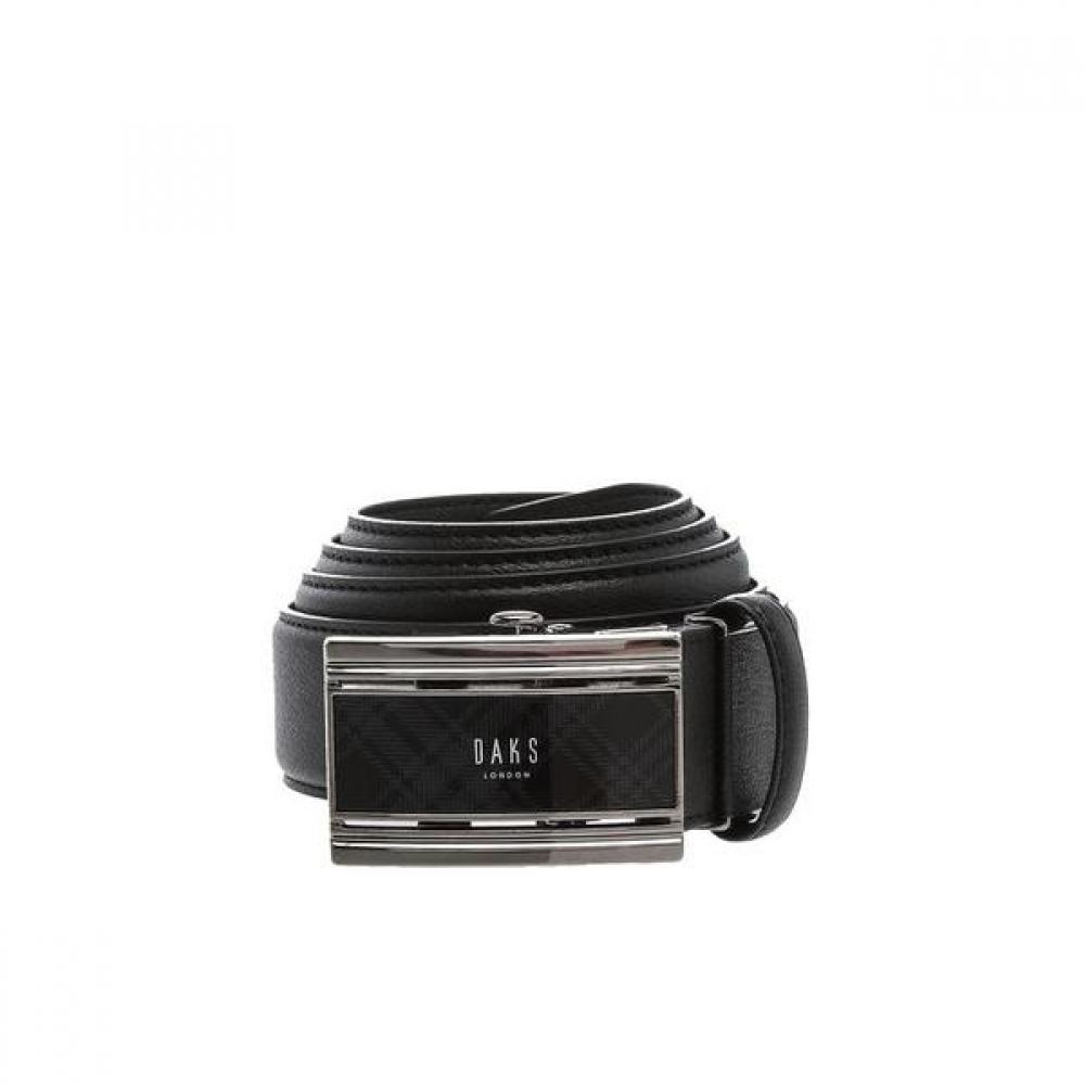 Daks Черный в клетку Color Block Пряжка Кожаный Автоматический Ремень Dbbe8f784bk Single option