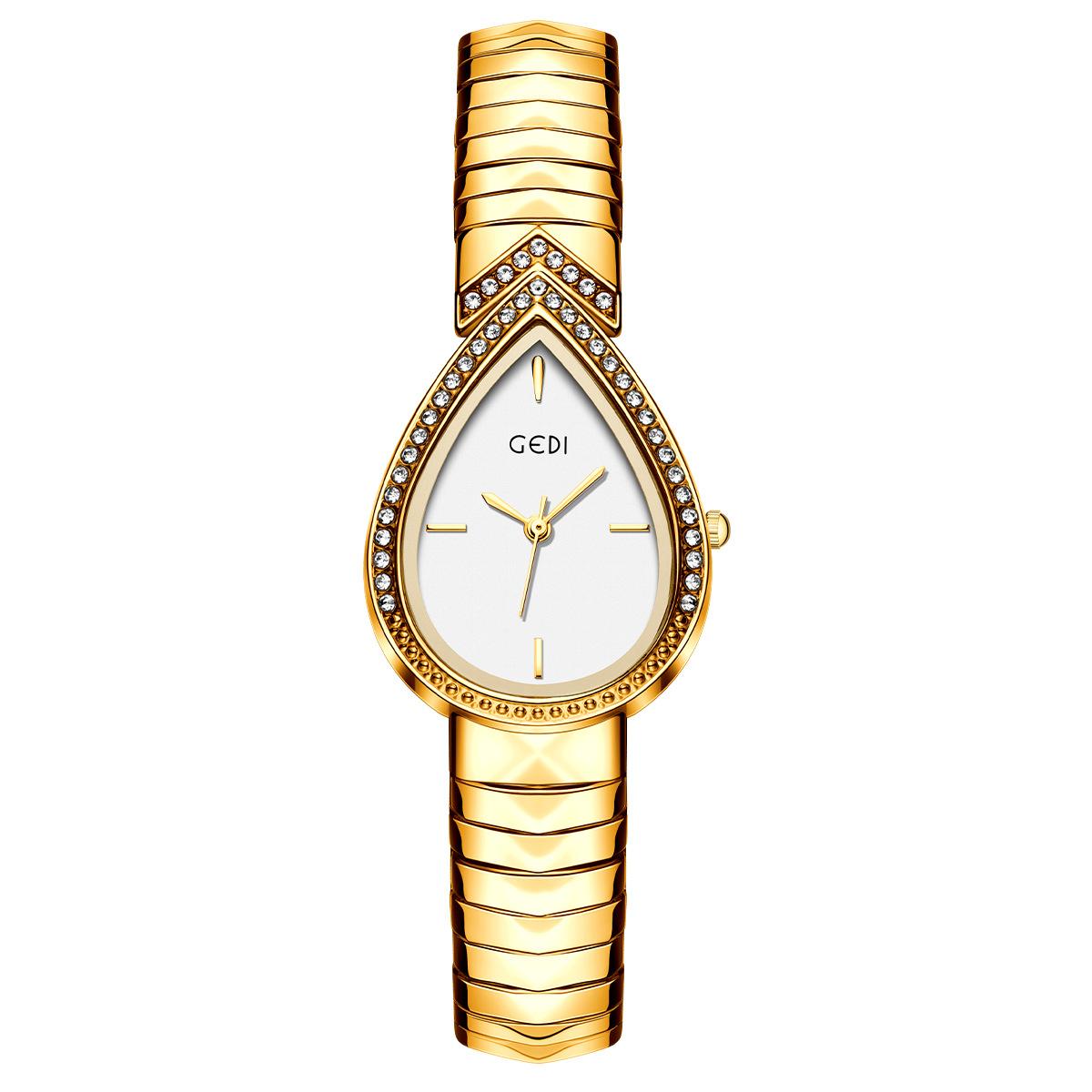 Watch Women S Light Luxury Water Drop Diamond Exquisite Fashion Niche Personality Women S Quartz Watch