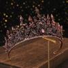 1 Baroque Style Bridal Crown, Luxurious Crystal Decorated Princess Headpiece, Alloy Material, Suitable for Women, Wedding Veil H