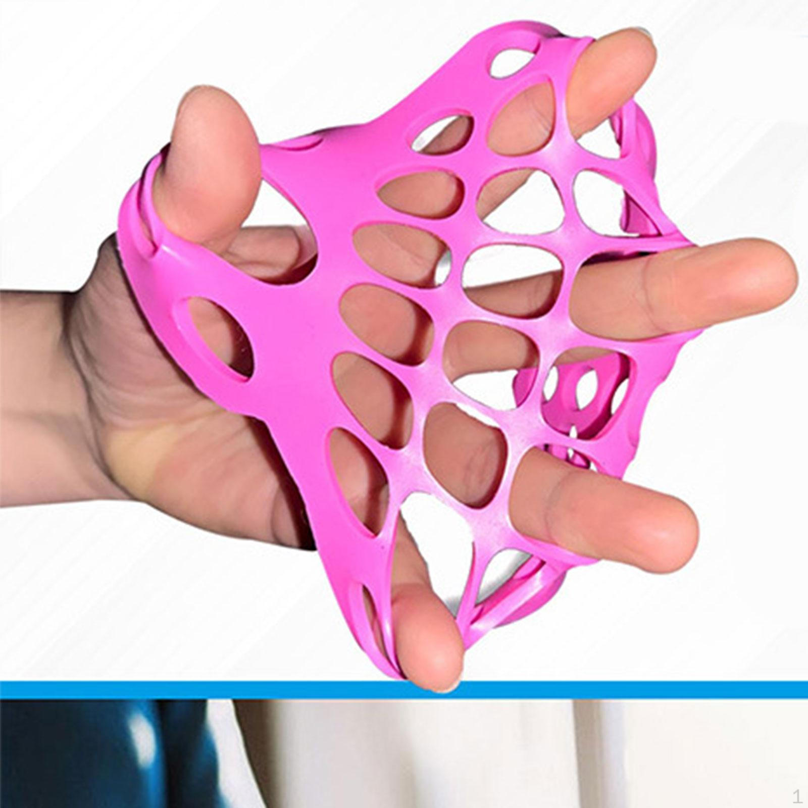 

Тренажер для пальцев Растяжитель Эспандер Легкий Силиконовый Портативный Сетчатый Рука розовый