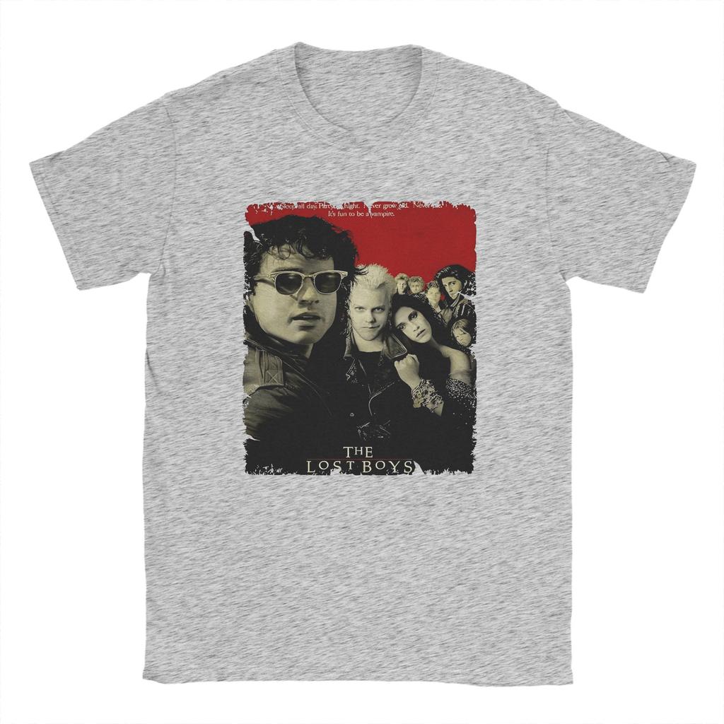 Harajuku T Shirt Summer The Lost Boys Hip Hop T-Shirts 100 Cotton Tee Shirt for Men Y2K Funny Design Short Sleeve Tops