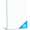 100 Sheets Graph Paper, Double-sided Grid Paper 4x4 Graph Ruled Paper (4 Squares Per Inch), Easy To Tear Blueprint Grid Pad For Students, Officers,