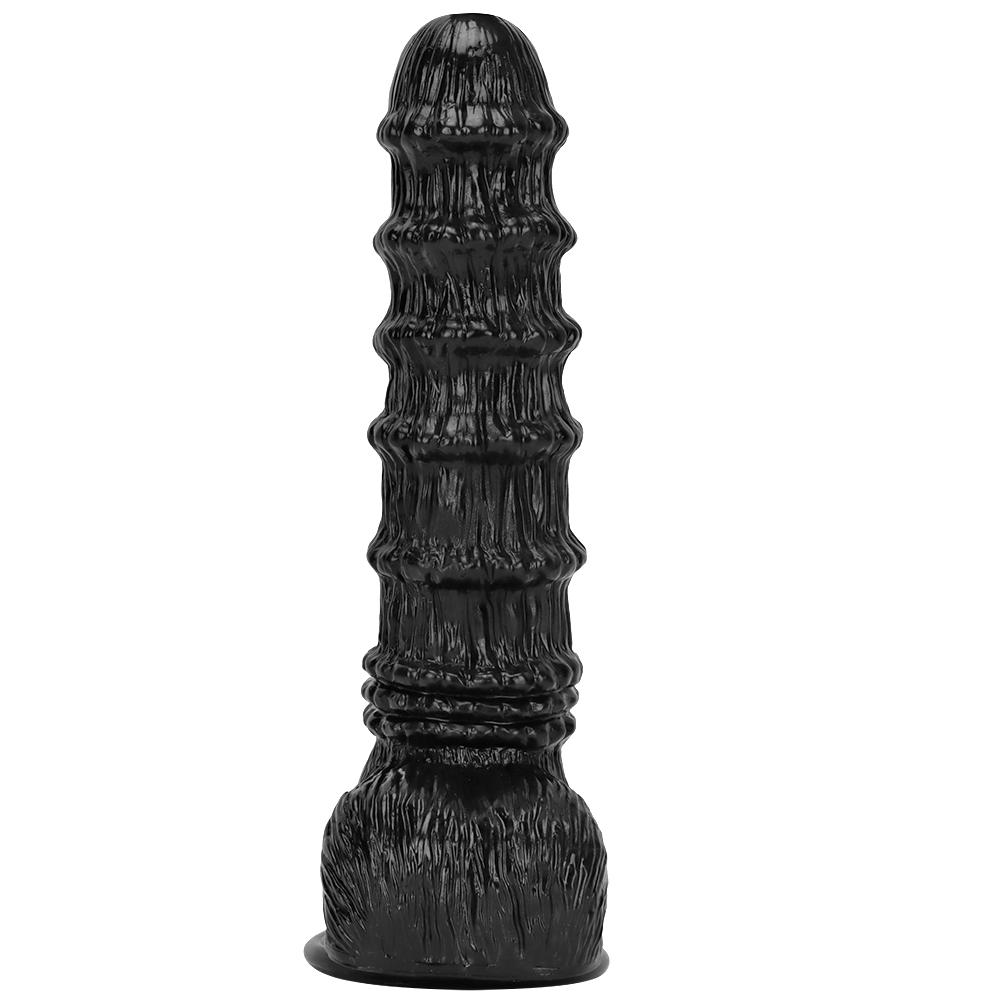Black Horse Dildo Plug Dilator Masturbator Adult Sex Toy Realistic Penis Fisting Strap On Cock Big Dick PVC BDSM Pegging