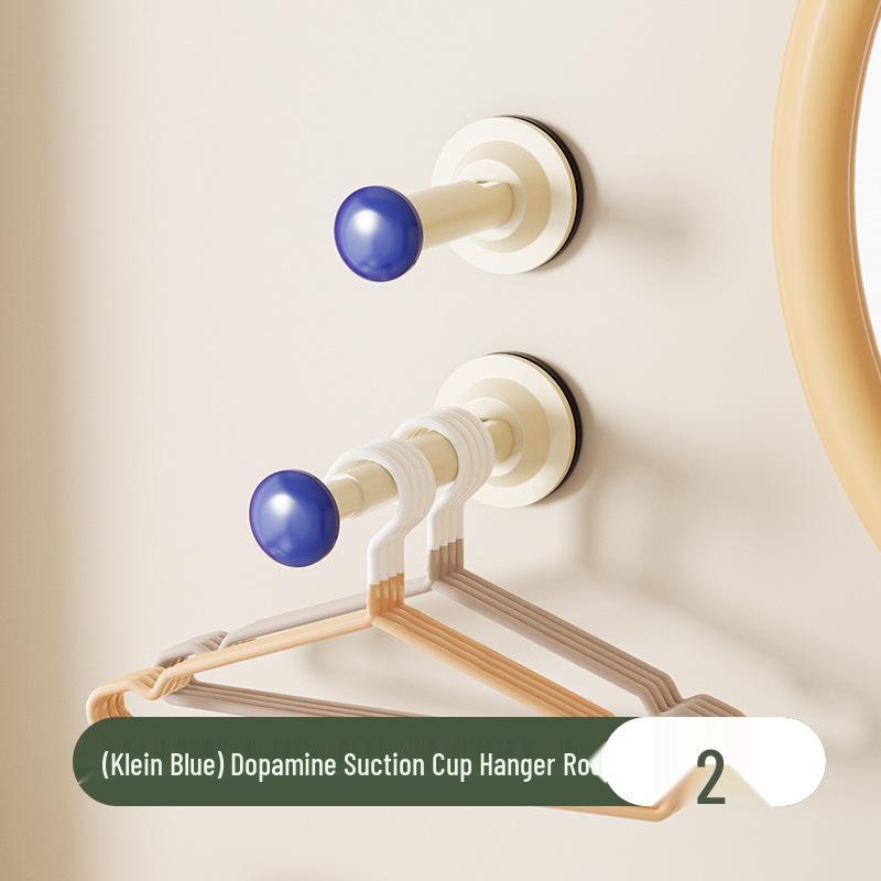 No-Drill Wall-Mounted Suction Cup Clothes Drying and Storage Rack