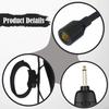 Hellery Flute Microphone Condenser Clip-On Instrument Microphone 3-Pin XLR Windproof Dustproof Wired Live Streaming Studio Recording Concert