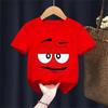 Summer Innovative Chocolate Bean Childrens Printed Tshirt Fun 100 Cotton Casual and Fashionable