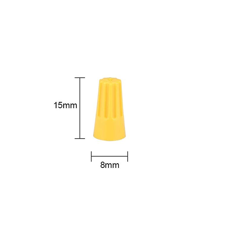 25pcs Quick Wire Connector Colorful Electrical Insulated Crimp Twist Terminal 0.2-10mm Nut Spring End Cap Connection