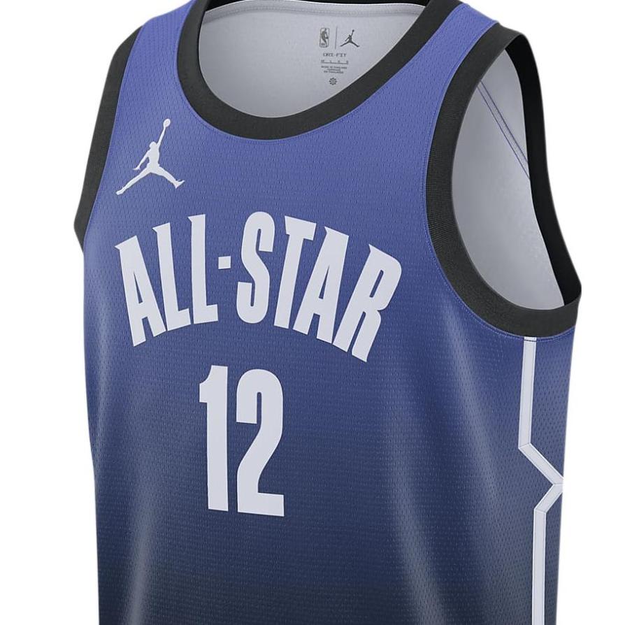 Jordan SS23 All-Star Embroidered Gradient Basketball Jersey Men Tops Blue DX6326-516