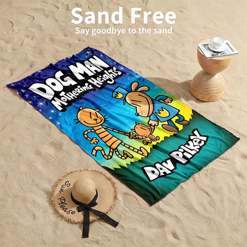 Dog Man Beach Towels Also Serve As Bath Towels Summer Essential a Musthave for the Outdoors the Beach and the Pool
