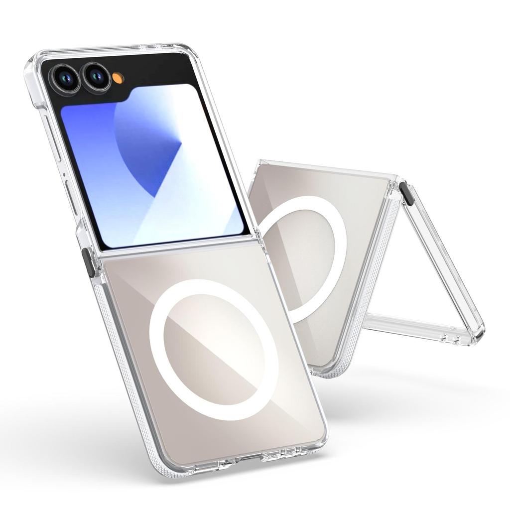 Husă magnetică Samsung Z Flip 7 Chameleon – Husă protectoare transparentă compatibilă cu șnur