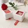 3D-gedruckte kreative Klappringbox, drehende Partner-Überraschungs-Erklärung, Geschenk für Freundin