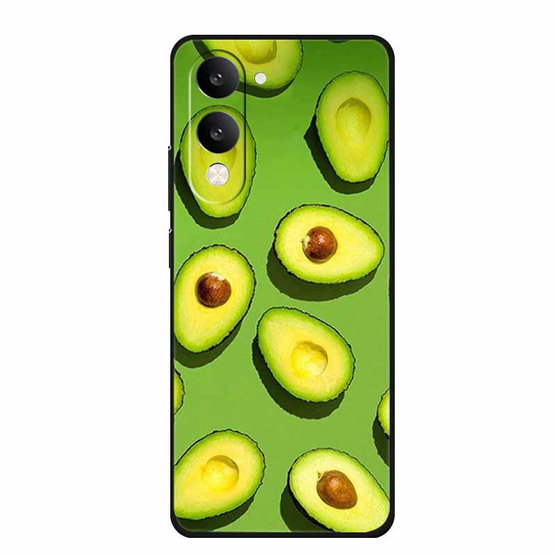 Phone Case For Vivo T4 Lite 5G Soft Silicone Cover Black TPU Cases For Vivo T 4Lite T 4 Lite Funda Back Protective Para Bumper